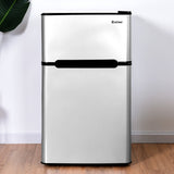 3.2 立方英尺紧凑型不锈钢冰箱-灰色 3.2 cu ft. Compact Stainless Steel Refrigerator-Gray