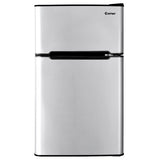 3.2 立方英尺紧凑型不锈钢冰箱-灰色 3.2 cu ft. Compact Stainless Steel Refrigerator-Gray