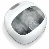 蒸汽足部水疗按摩器，带 3 级加热级别和定时器 - 白色 Steam Foot Spa Massager With 3 Heating Levels and Timers-White