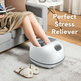 蒸汽足部水疗按摩器，带 3 级加热级别和定时器 - 白色 Steam Foot Spa Massager With 3 Heating Levels and Timers-White