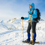 带灵活枢轴系统的 4 合 1 轻质地形雪鞋 - 21 英寸 4-in-1 Lightweight Terrain Snowshoes with Flexible Pivot System-21 inches