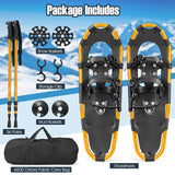 带灵活枢轴系统的 4 合 1 轻质地形雪鞋 - 21 英寸 4-in-1 Lightweight Terrain Snowshoes with Flexible Pivot System-21 inches