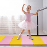 6 英尺 x 2 英尺 x 2.5 英寸 3 折体操翻滚健身垫 6 Feet x 2 Feet x 2.5 Inch 3-Fold Gymnastics Tumbling Fitness Mat