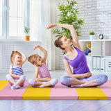 6 英尺 x 2 英尺 x 2.5 英寸 3 折体操翻滚健身垫 6 Feet x 2 Feet x 2.5 Inch 3-Fold Gymnastics Tumbling Fitness Mat