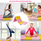 6 英尺 x 2 英尺 x 2.5 英寸 3 折体操翻滚健身垫 6 Feet x 2 Feet x 2.5 Inch 3-Fold Gymnastics Tumbling Fitness Mat