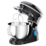 6.3 夸脱 6 速 660W 倾斜头立式搅拌机 - 黑色 6.3 Qt 6 Speed 660W Tilt-Head Food Stand Mixer-Black