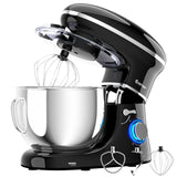 6.3 夸脱 6 速 660W 倾斜头立式搅拌机 - 黑色 6.3 Qt 6 Speed 660W Tilt-Head Food Stand Mixer-Black