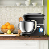 6.3 夸脱 6 速 660W 倾斜头立式搅拌机 - 黑色 6.3 Qt 6 Speed 660W Tilt-Head Food Stand Mixer-Black