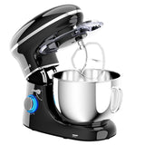 6.3 夸脱 6 速 660W 倾斜头立式搅拌机 - 黑色 6.3 Qt 6 Speed 660W Tilt-Head Food Stand Mixer-Black