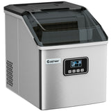 48 磅不锈钢自洁式制冰机，带 LCD 显示屏 48 lbs Stainless Self-Clean Ice Maker with LCD Display