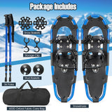 21/25/30 英寸轻型地形雪鞋，带灵活枢轴系统 - 21 英寸 21/25/30 Inch Lightweight Terrain Snowshoes with Flexible Pivot System-21 inches