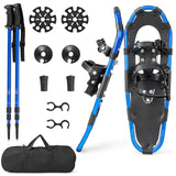 21/25/30 英寸轻型地形雪鞋，带灵活枢轴系统 - 21 英寸 21/25/30 Inch Lightweight Terrain Snowshoes with Flexible Pivot System-21 inches