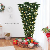 7 英尺无灯倒置人造圣诞树 7 Feet Unlit Upside Down Artificial Christmas Tree