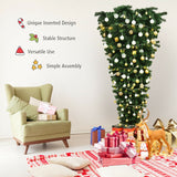 7 英尺无灯倒置人造圣诞树 7 Feet Unlit Upside Down Artificial Christmas Tree