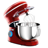 6.3 夸脱倾斜头食品立式搅拌机 6 速 660W-红色 6.3 Quart Tilt-Head Food Stand Mixer 6 Speed 660W-Red