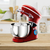 6.3 夸脱倾斜头食品立式搅拌机 6 速 660W-红色 6.3 Quart Tilt-Head Food Stand Mixer 6 Speed 660W-Red