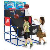 儿童街机篮球游戏套装，带 4 个篮球和打气筒 Kids Arcade Basketball Game Set with 4 Basketballs and Ball Pump