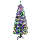 带遥控灯的预亮铰链圣诞树 - 6' Pre-Lit Hinged Christmas Tree with Remote Control Lights-6'