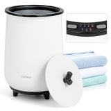 23L大号豪华桶式毛巾架带香盘架-黑色 23L Large Luxury Bucket-Style Towel Warmer with Fragrant Disc Holder-Black