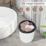 23L大号豪华桶式毛巾架带香盘架-黑色 23L Large Luxury Bucket-Style Towel Warmer with Fragrant Disc Holder-Black