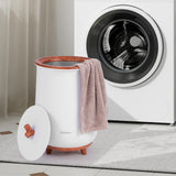 23L大号豪华桶式毛巾架带香盘架-咖啡 23L Large Luxury Bucket-Style Towel Warmer with Fragrant Disc Holder-Coffee