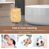 23L大号豪华桶式毛巾架带香盘架-咖啡 23L Large Luxury Bucket-Style Towel Warmer with Fragrant Disc Holder-Coffee