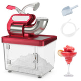 300W商用双刀片带安全开关碎冰机-红色 300W Commercial Ice Crusher with Dual Blades and Safety Switch-Red