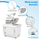 300W 商用双刀片带安全开关碎冰机-白色 300W Commercial Ice Crusher with Dual Blades and Safety Switch-White