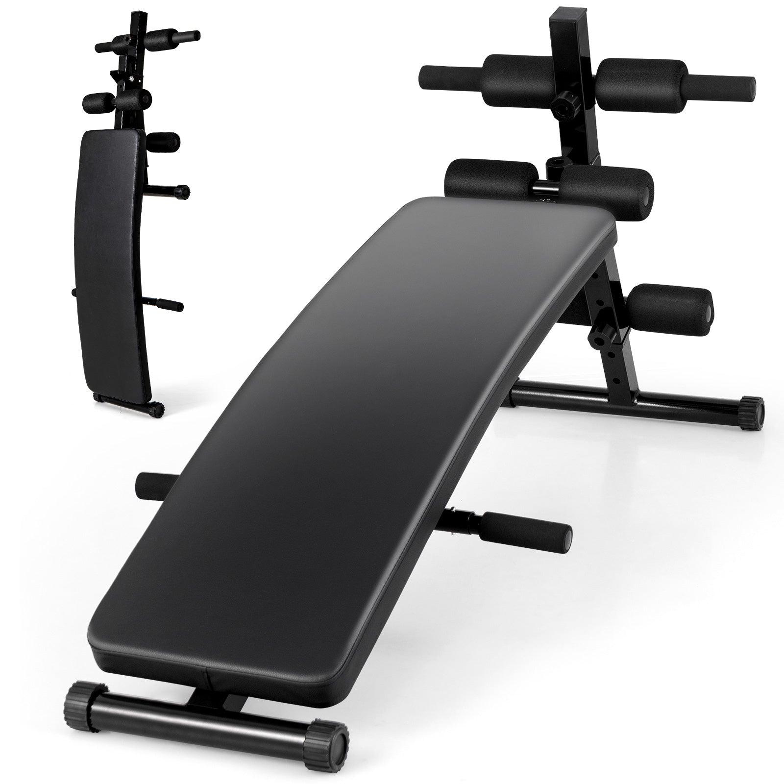 Gym Equipment For Home Goplus Adjustable Decline Sit Up Bench For