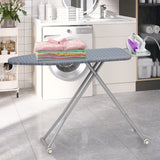 带熨斗架和可拆卸银灰色熨衣板 Ironing Board with Iron Rest and Removable Silver-Gray