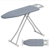 带熨斗架和可拆卸银灰色熨衣板 Ironing Board with Iron Rest and Removable Silver-Gray