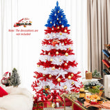 7.5 英尺人造圣诞树，带暖白色 LED 灯 7.5 Feet Artificial Christmas Tree with Warm White LED Lights