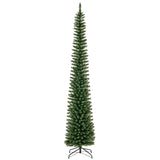 5/6/7/8/9 英尺预亮铅笔人造圣诞树，带 150/180/200//300/400 暖白色 LED 灯 - 9 英尺 5/6/7/8/9 Feet Pre-lit Pencil Artificial Christmas Tree with 150/180/200//300/400 Warm White LED Lights-9 ft