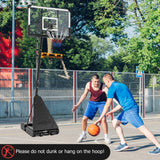 4.9-10 英尺高度可调节便携式篮球框篮球门系统 4.9-10 Feet Height Adjustable Portable Basketball Hoop Basketball Goal System