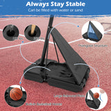 4.9-10 英尺高度可调节便携式篮球框篮球门系统 4.9-10 Feet Height Adjustable Portable Basketball Hoop Basketball Goal System