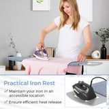48 英寸 x 13.5 英寸家用熨衣板带熨斗架-灰色 48 Inch x 13.5 Inch Ironing Board with Iron Rest for Home-Gray