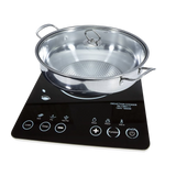 MAKOTO 火锅首选极速加热电磁炉+28CM锅 Dual Fan Induction Cooktop 1800W