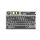 无线蓝牙键盘 黑色/绿色 Wireless Bluetooth Transparent Keyboard