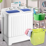 20 磅紧凑型双桶家用洗衣机 20 lbs Compact Twin Tub Washing Machine for Home Use