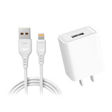 苹果充电器套装 白色 Lightning Charging Cable w/Adapter 2.4A