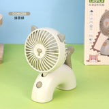 1档USB充电款可爱便携口袋风扇【4色混发】USB Pocket Fan