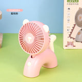 1档USB充电款可爱便携口袋风扇【4色混发】USB Pocket Fan