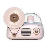 Y02蓝牙唱片音响 白色/粉色 Vinyl Record Player Bluetooth Speaker