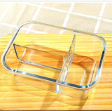 3分格高硼矽保鲜碗 方形/圆形 High Borosilicate Glass Food Container 3-divider