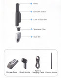 车载便携无线Type-C充电吸尘器 Handheld Cordless Vacuum Cleaner 2600mAh