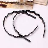 韩版儿童发饰 黑色大波浪发箍 Waved Hair Hoop 12cm