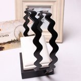 韩版儿童发饰 黑色大波浪发箍 Waved Hair Hoop 12cm