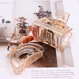 透明香槟色爪夹【混发】