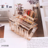 透明香槟色爪夹【混发】