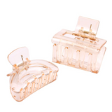 透明香槟色爪夹【混发】